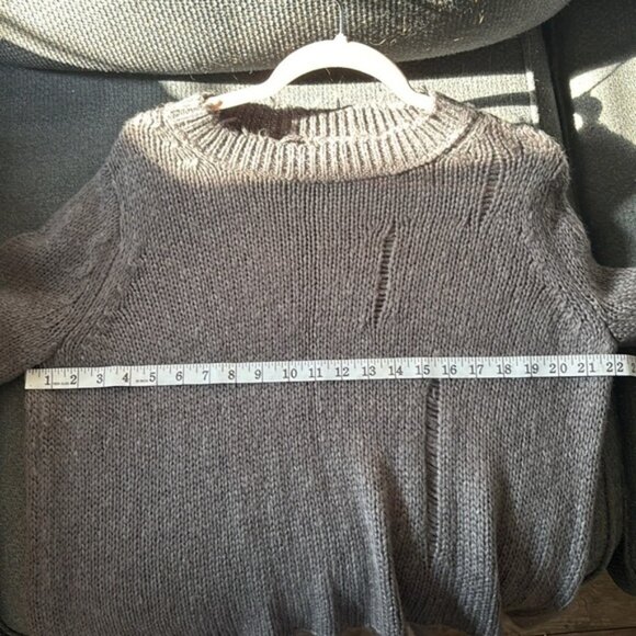 Wooden ships, Paola Brenda distressed oversized, chunky, gray sweater size XS - Picture 4 of 7